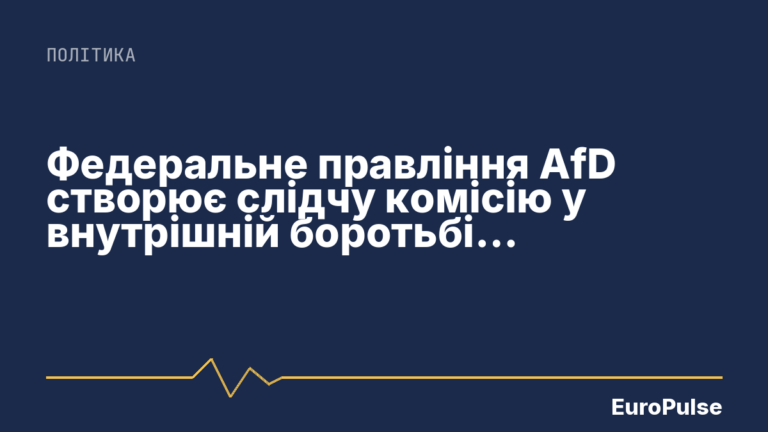 Федеральне правління AfD створює слідчу комісію у внутрішній боротьбі в Північному Рейні-Вестфалії