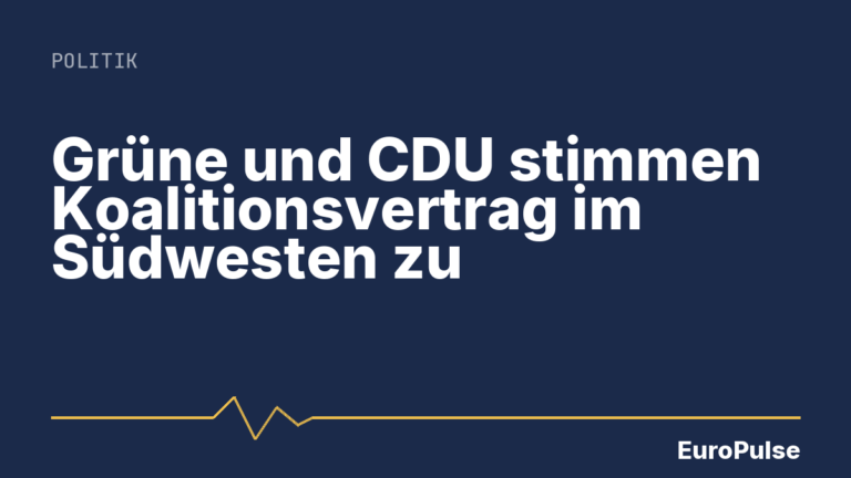 Grüne und CDU stimmen Koalitionsvertrag im Südwesten zu