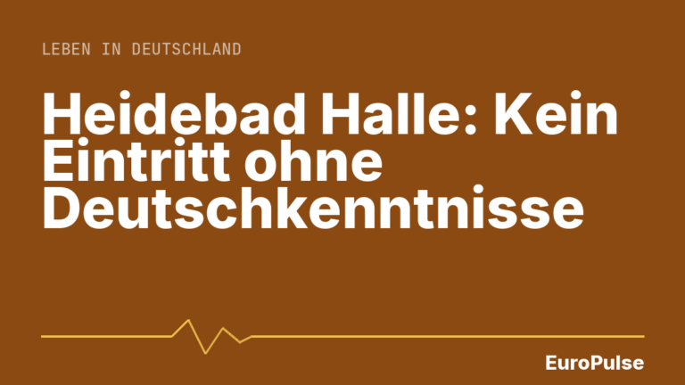 Heidebad Halle: Kein Eintritt ohne Deutschkenntnisse