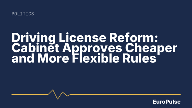 Driving License Reform: Cabinet Approves Cheaper and More Flexible Rules