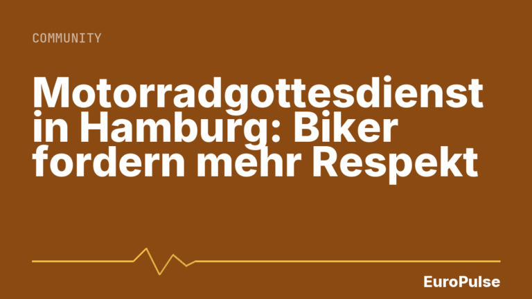 Motorradgottesdienst in Hamburg: Biker fordern mehr Respekt