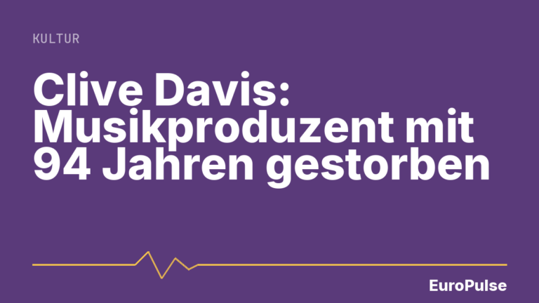 Clive Davis: Musikproduzent mit 94 Jahren gestorben