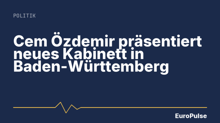 Cem Özdemir präsentiert neues Kabinett in Baden-Württemberg