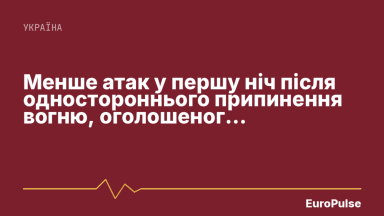 Менше атак у першу ніч після одностороннього припинення вогню, оголошеного Зеленським