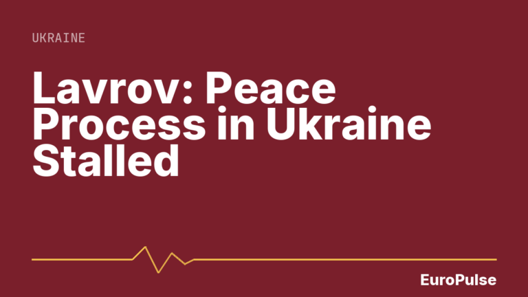 Lavrov: Peace Process in Ukraine Stalled