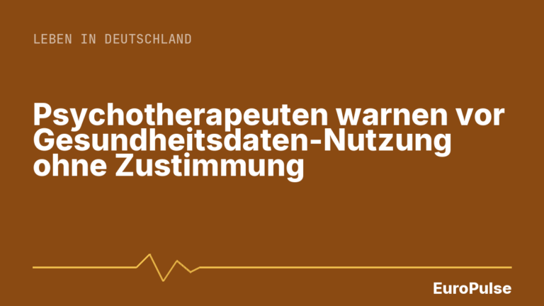 Psychotherapeuten warnen vor Gesundheitsdaten-Nutzung ohne Zustimmung
