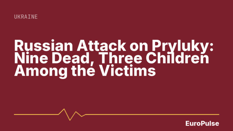 Russian Attack on Pryluky: Nine Dead, Three Children Among the Victims