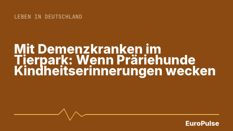 Mit Demenzkranken im Tierpark: Wenn Präriehunde Kindheitserinnerungen wecken