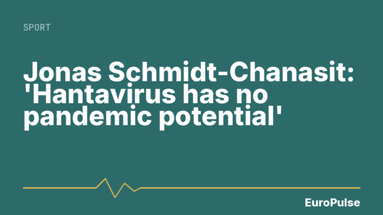Jonas Schmidt-Chanasit: ‘Hantavirus has no pandemic potential’