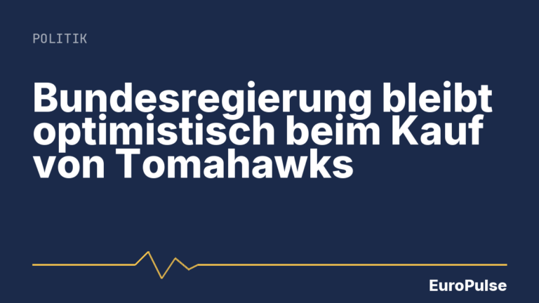 Bundesregierung bleibt optimistisch beim Kauf von Tomahawks