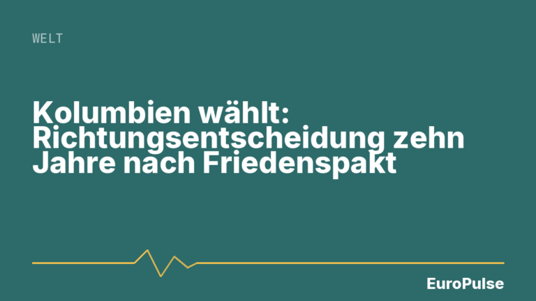 Kolumbien wählt: Richtungsentscheidung zehn Jahre nach Friedenspakt