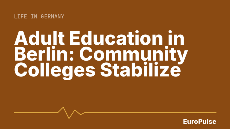 Adult Education in Berlin: Community Colleges Stabilize