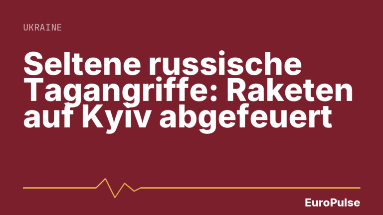 Seltene russische Tagangriffe: Raketen auf Kyiv abgefeuert