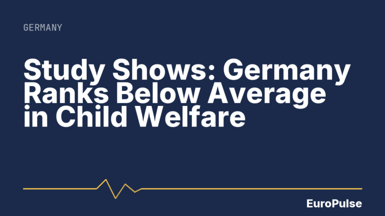 Study Shows: Germany Ranks Below Average in Child Welfare