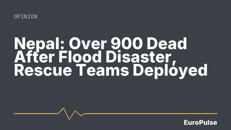 Nepal: Over 900 Dead After Flood Disaster, Rescue Teams Deployed