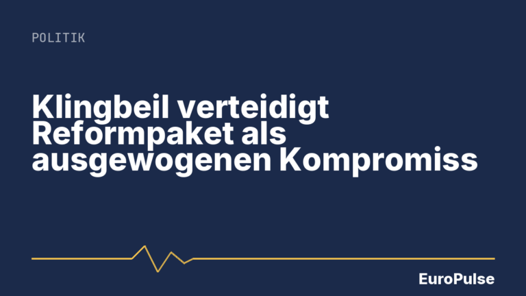 Klingbeil verteidigt Reformpaket als ausgewogenen Kompromiss