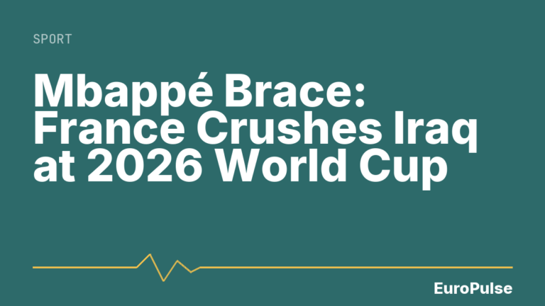 Mbappé Brace: France Crushes Iraq at 2026 World Cup