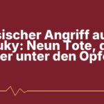 Russischer Angriff auf Pryluky: Neun Tote, drei Kinder unter den Opfern