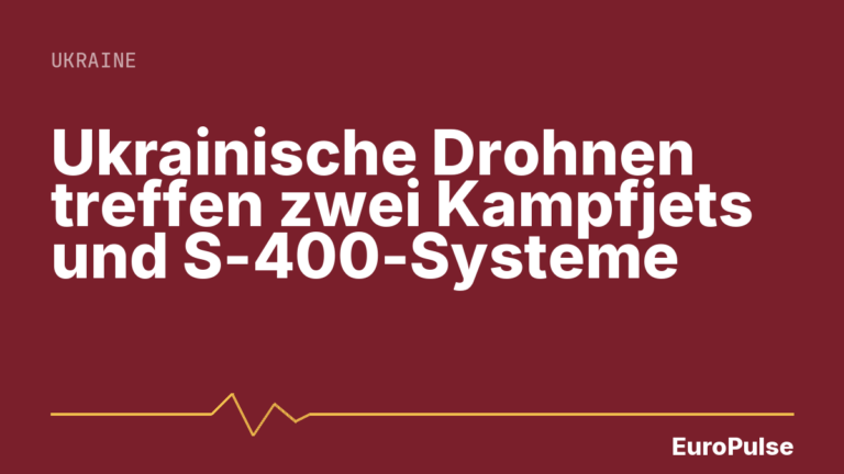 Ukrainische Drohnen treffen zwei Kampfjets und S-400-Systeme