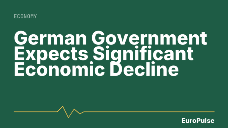 German Government Expects Significant Economic Decline