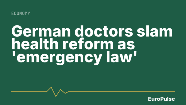 German doctors slam health reform as ’emergency law’
