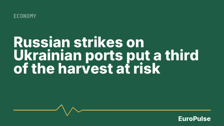 Russian strikes on Ukrainian ports put a third of the harvest at risk