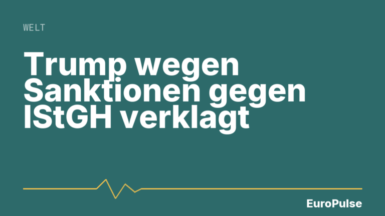 Trump wegen Sanktionen gegen IStGH verklagt