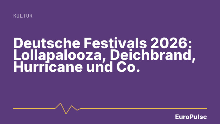 Deutsche Festivals 2026: Lollapalooza, Deichbrand, Hurricane und Co.