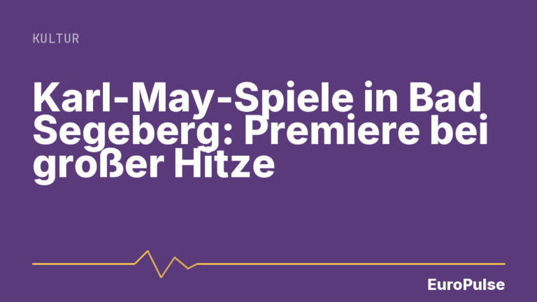 Karl-May-Spiele in Bad Segeberg: Premiere bei großer Hitze