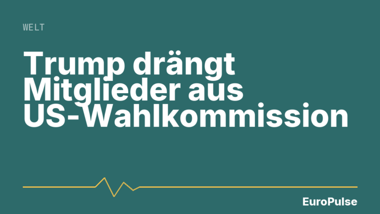 Trump drängt Mitglieder aus US-Wahlkommission