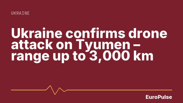 Ukraine confirms drone attack on Tyumen – range up to 3,000 km