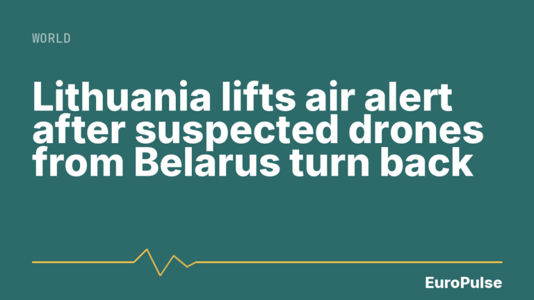 Lithuania lifts air alert after suspected drones from Belarus turn back