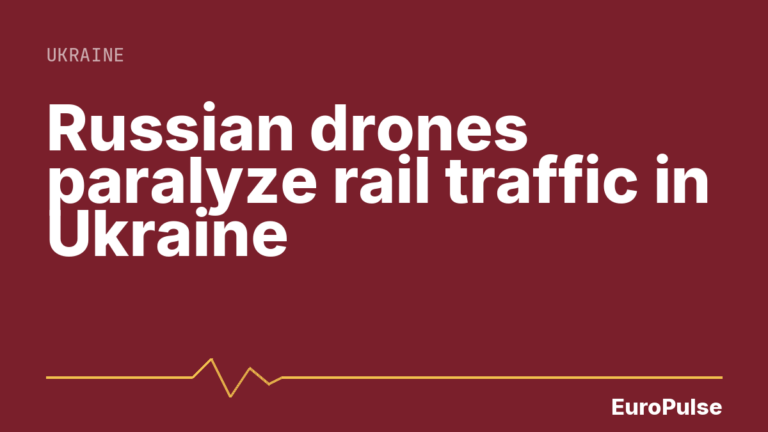 Russian drones paralyze rail traffic in Ukraine
