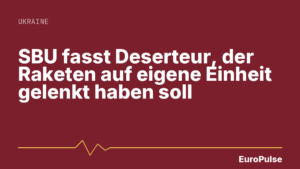 SBU fasst Deserteur, der Raketen auf eigene Einheit gelenkt haben soll