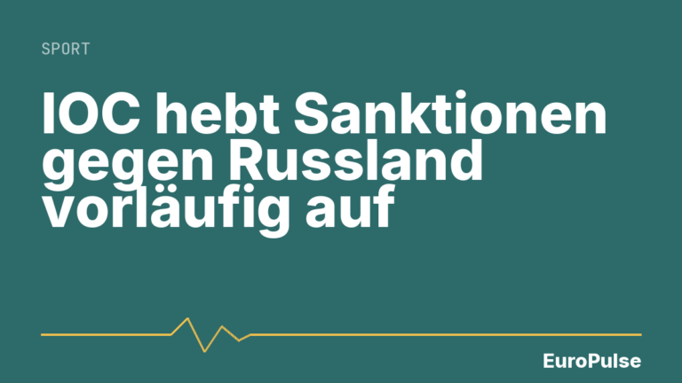 IOC hebt Sanktionen gegen Russland vorläufig auf