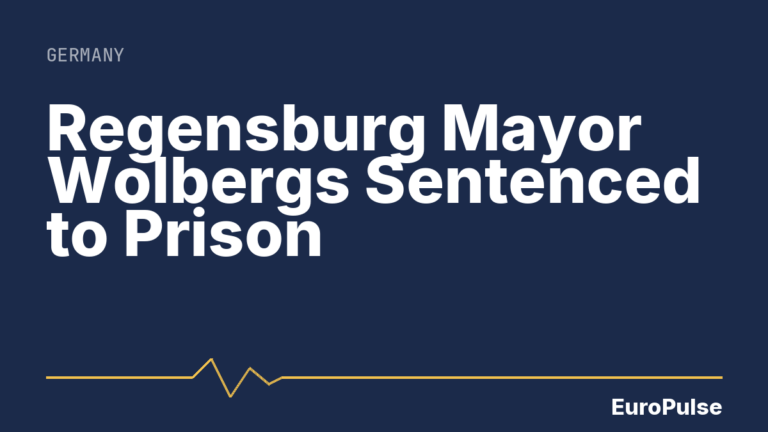 Regensburg Mayor Wolbergs Sentenced to Prison