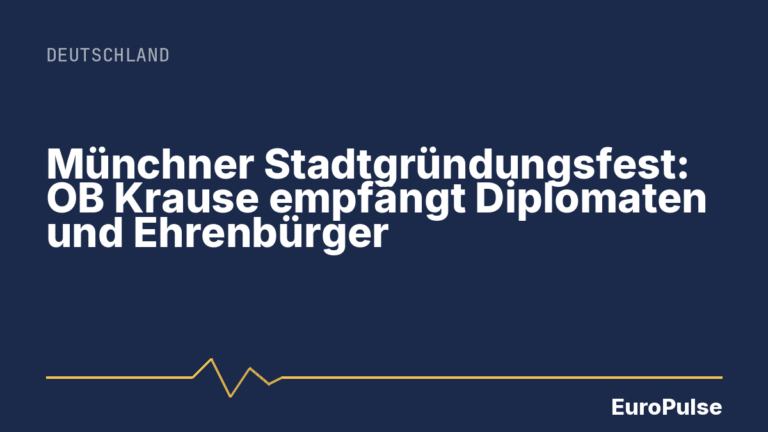 Münchner Stadtgründungsfest: OB Krause empfängt Diplomaten und Ehrenbürger