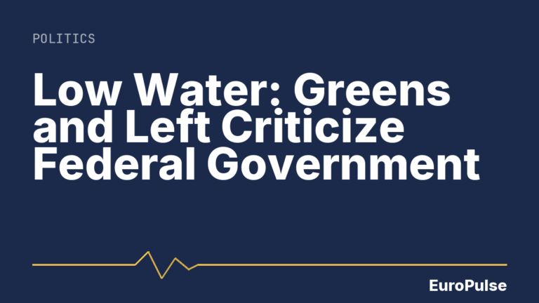 Low Water: Greens and Left Criticize Federal Government
