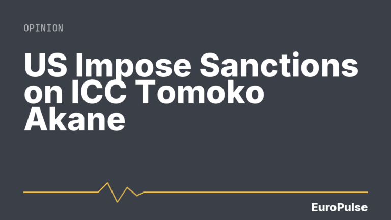 US Impose Sanctions on ICC Tomoko Akane