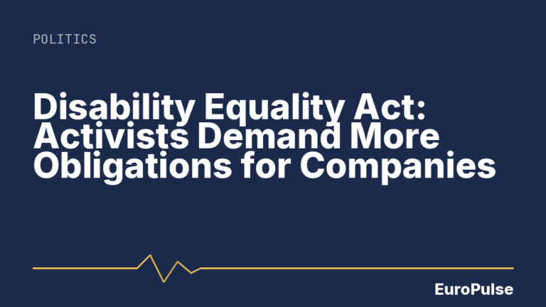 Disability Equality Act: Activists Demand More Obligations for Companies