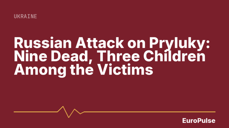 Russian Attack on Pryluky: Nine Dead, Three Children Among the Victims