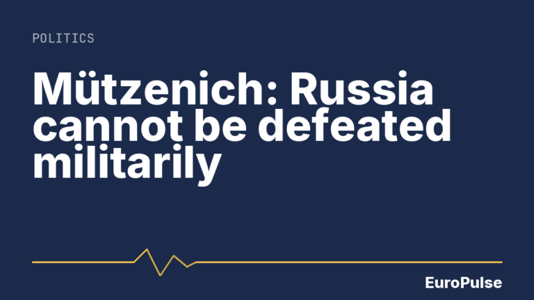 Mützenich: Russia cannot be defeated militarily