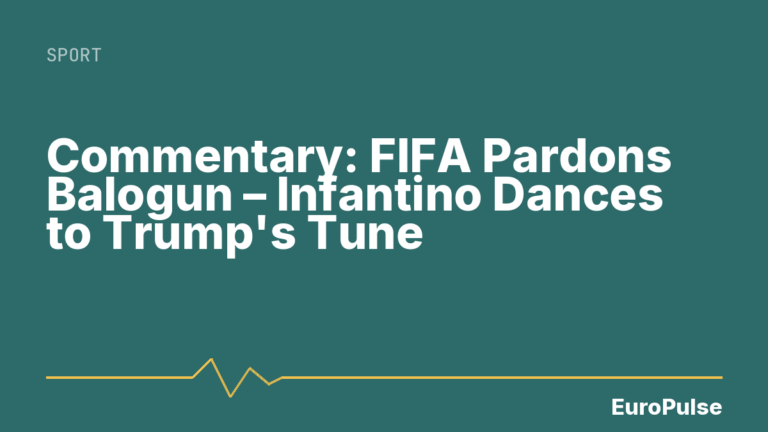 Commentary: FIFA Pardons Balogun – Infantino Dances to Trump’s Tune