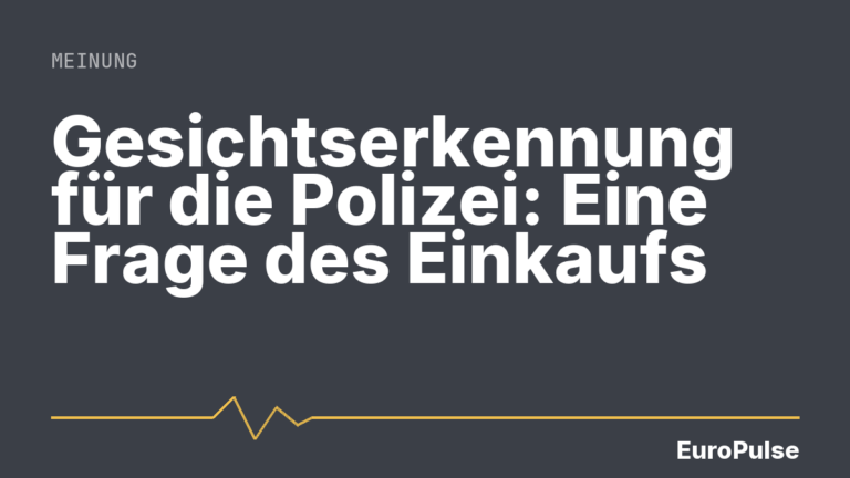 Gesichtserkennung für die Polizei: Eine Frage des Einkaufs