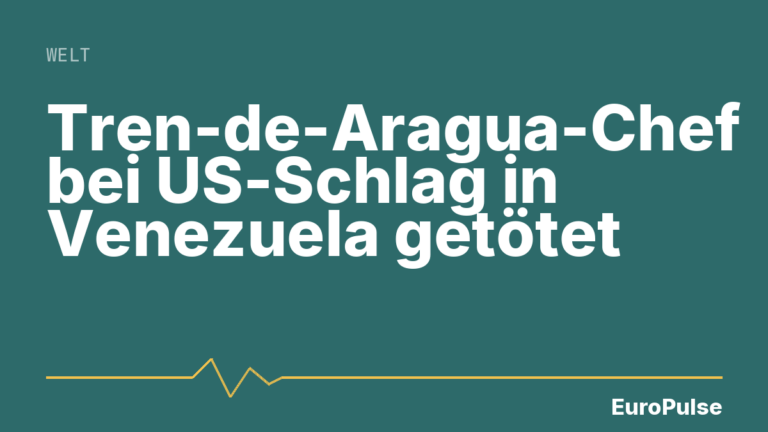 Tren-de-Aragua-Chef bei US-Schlag in Venezuela getötet