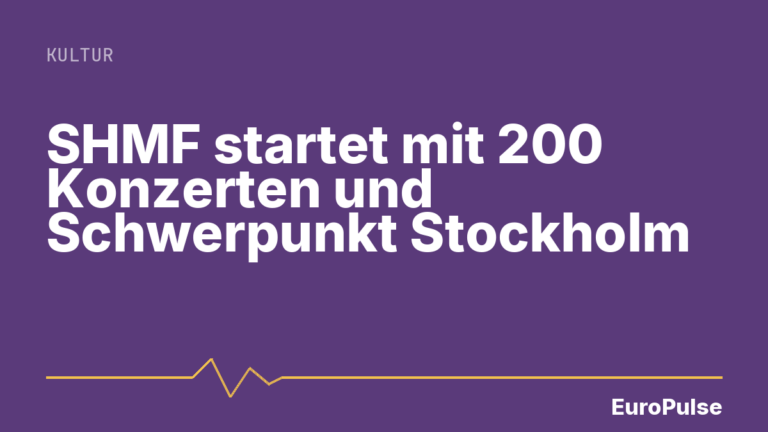 SHMF startet mit 200 Konzerten und Schwerpunkt Stockholm