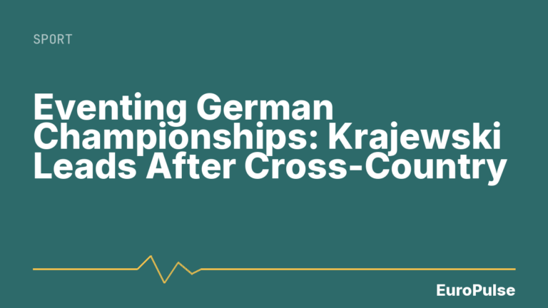 Eventing German Championships: Krajewski Leads After Cross-Country