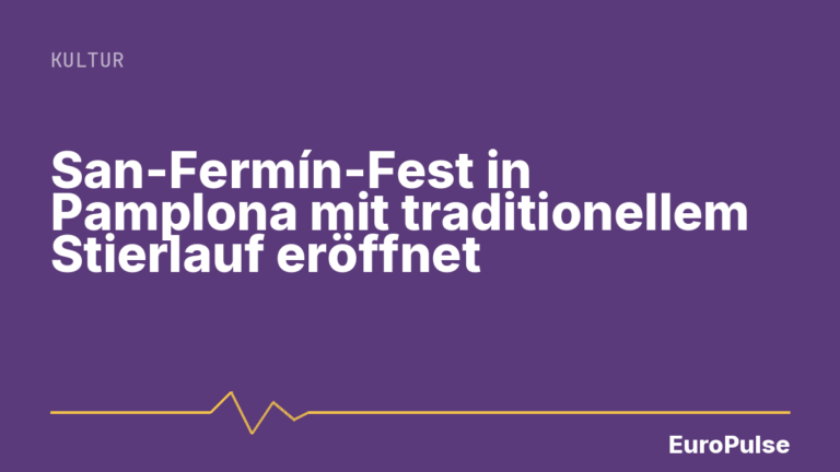 San-Fermín-Fest in Pamplona mit traditionellem Stierlauf eröffnet