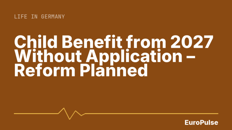 Child Benefit from 2027 Without Application – Reform Planned