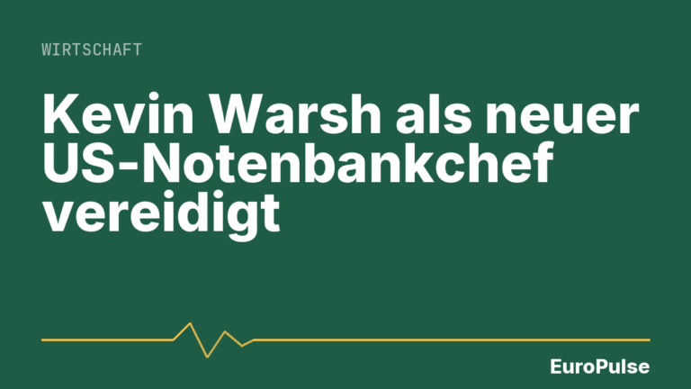 Kevin Warsh als neuer US-Notenbankchef vereidigt